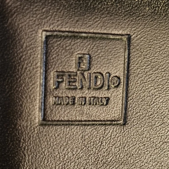 👜Fendi Zucchino Canvas & Leather Vintage Wallet in Continental Brown & Beige - Picture 4 of 15